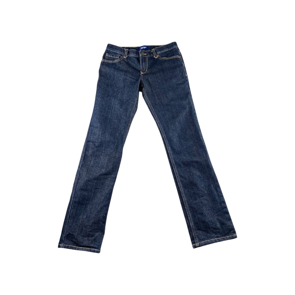 Old Navy Kids Dark Wash Skinny Jeans Size 14 Regular Adjustable Waist Denim
